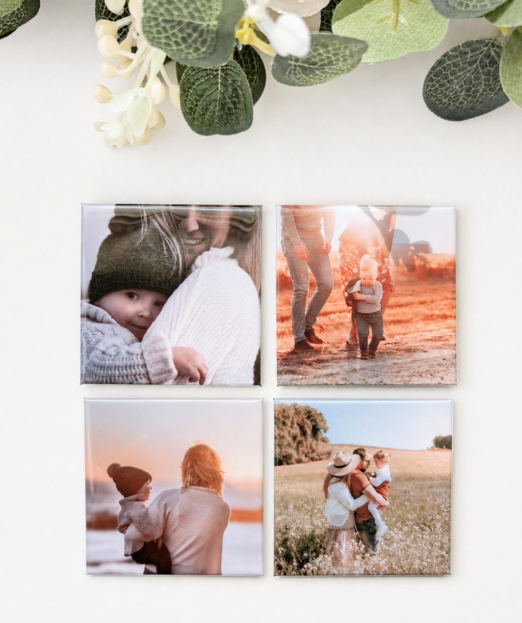Set of 4 Custom Photo Magnets