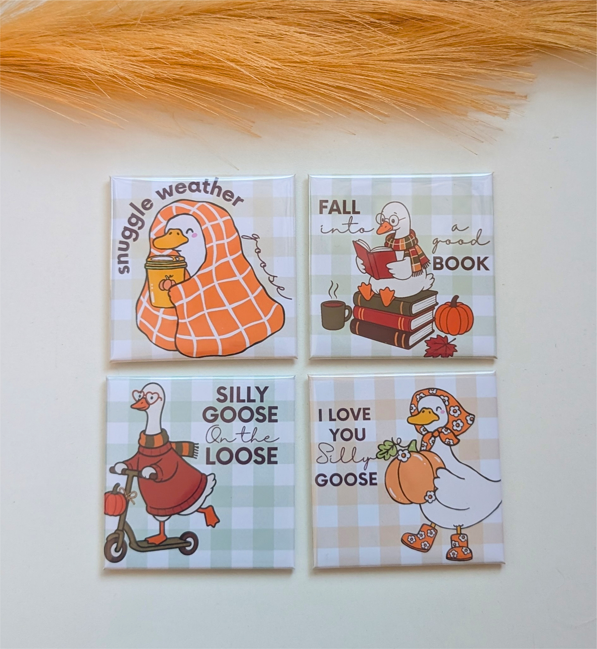 Silly Goose Magnet Fall Collection (Set of 4)