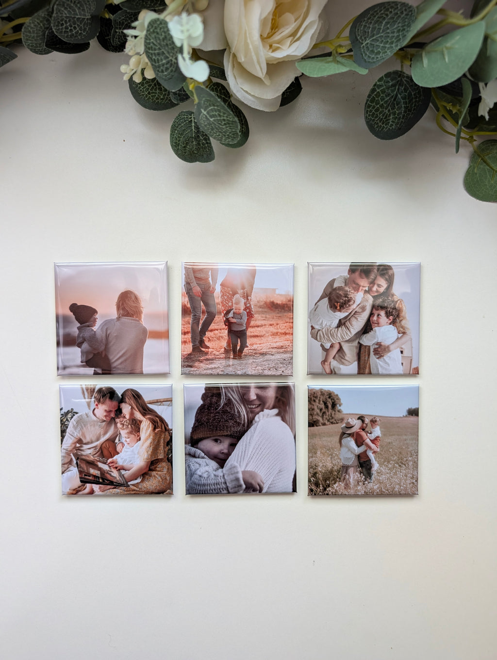 Set of 6 Custom Photo Magnet 2.5" x 2.5"