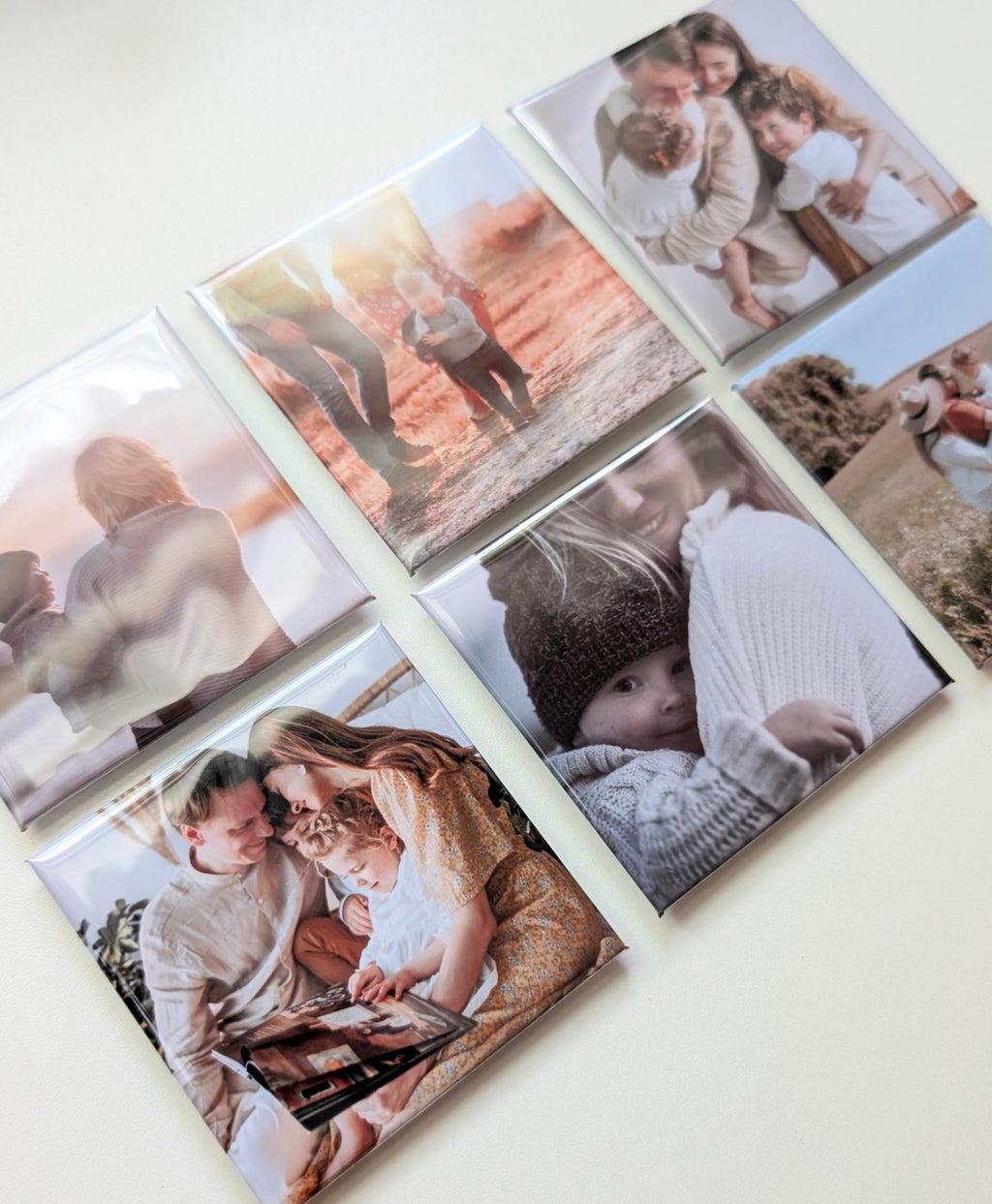 Set of 6 Custom Photo Magnet 2.5" x 2.5"