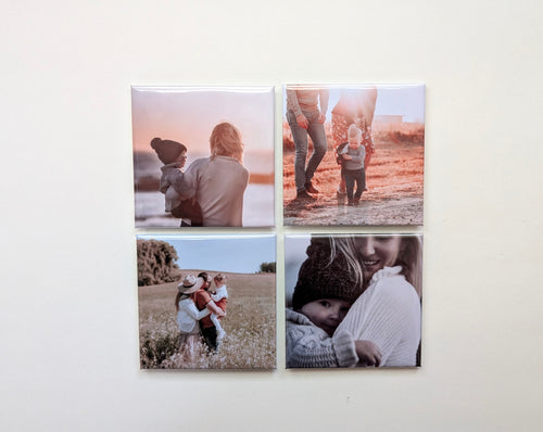 Set of 4 Custom Photo Magnets