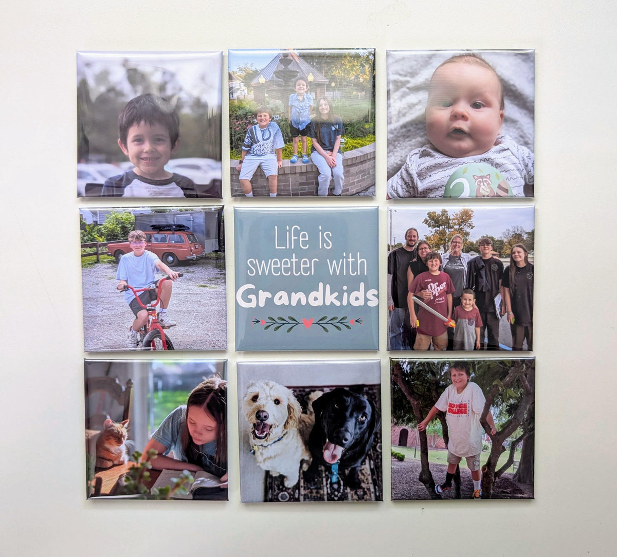 Grandkids photo magnets