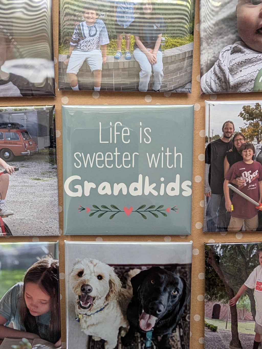 Grandkids photo magnets