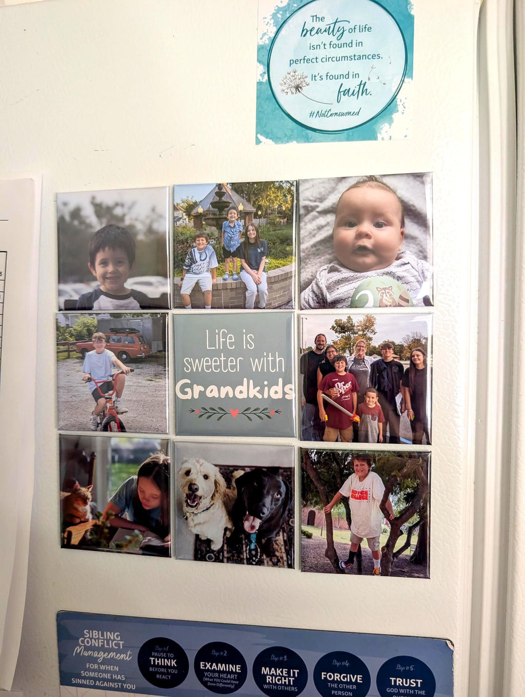Grandkids photo magnets