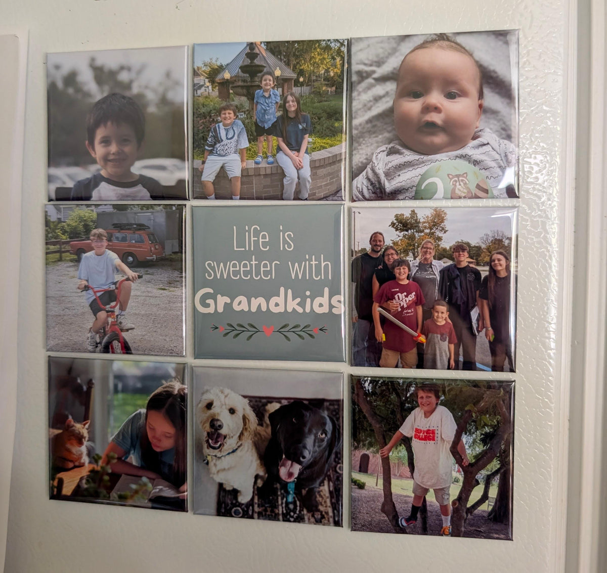 Grandkids photo magnets