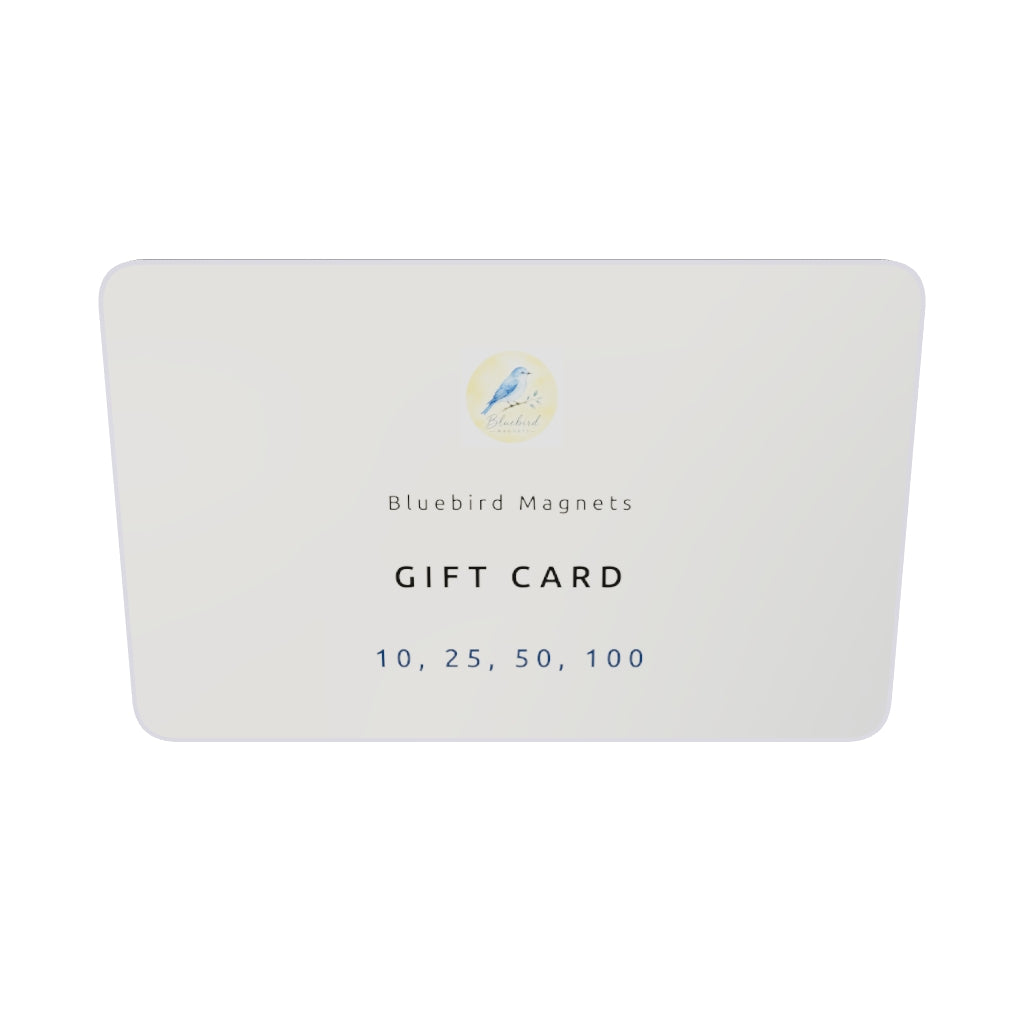 Photo Magnet Gift Card for Bluebird Magnets