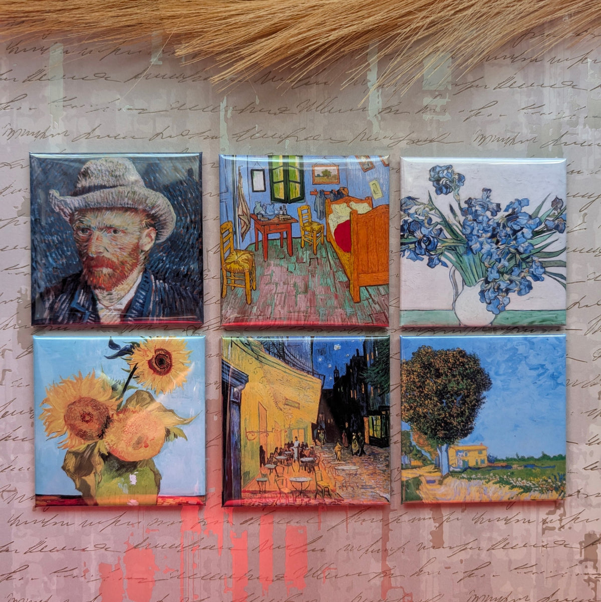 Van Gogh Fridge Magnets, Fridge Decor, Photo Magnets, Set of 6 2.5", Art Lover Gift